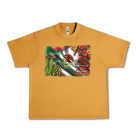 Peanut Butter mexico flag sunflowers roses and cactus with serape aztec and leopard Urban Heavy Tee - Artiststas