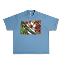 Pebble Blue mexico flag sunflowers roses and cactus with serape aztec and leopard Urban Heavy Tee - Artiststas