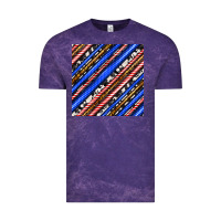 Cloud Purple western america seamless pattern Vintage Tee - BundleAndBundleShop