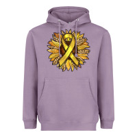 Lavender Child Cancer Awareness Sunflower Heavyweight Hoodie - RanaPortraitStore