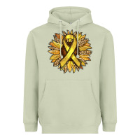 Matcha Child Cancer Awareness Sunflower Heavyweight Hoodie - RanaPortraitStore