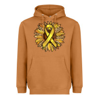 Meerkat Child Cancer Awareness Sunflower Heavyweight Hoodie - RanaPortraitStore