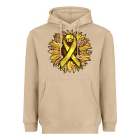 Mushroom Child Cancer Awareness Sunflower Heavyweight Hoodie - RanaPortraitStore