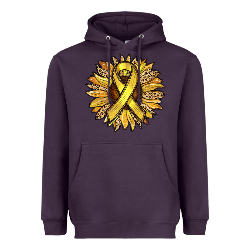 Child Cancer Awareness Sunflower Heavyweight Hoodie by RanaPortraitStore | Teevron