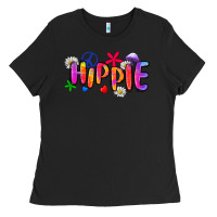 Black hippie Ladies Tee - Zillion Design Studio