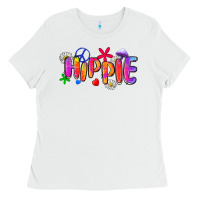 White hippie Ladies Tee - Zillion Design Studio