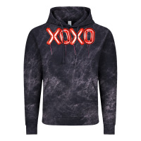Cloud Black Valentine's Day Xoxo Balloon Vintage Hoodie - Artiststas