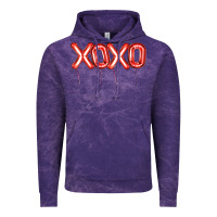 Cloud Purple Valentine's Day Xoxo Balloon Vintage Hoodie - Artiststas