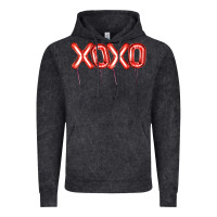 Vintage Black Valentine's Day Xoxo Balloon Vintage Hoodie - Artiststas