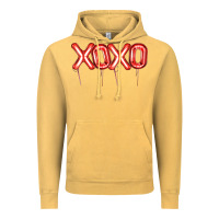 Vintage Mustard Valentine's Day Xoxo Balloon Vintage Hoodie - Artiststas