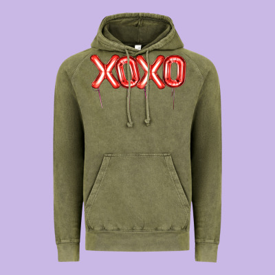 Valentine's Day Xoxo Balloon Vintage Hoodie Designed By Artiststas