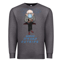 Charcoal Heather Bernie it's Cold Outside Premium Sweatshirt - Bettercallsaul