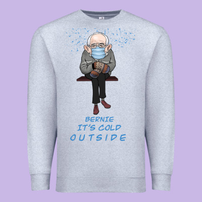 Bernie It's Cold Outside Premium Sweatshirt Designed By Bettercallsaul