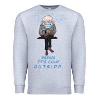 Heather Grey Bernie it's Cold Outside Premium Sweatshirt - Bettercallsaul