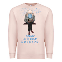 Pale Pink Bernie it's Cold Outside Premium Sweatshirt - Bettercallsaul