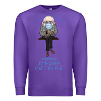 Purple Bernie it's Cold Outside Premium Sweatshirt - Bettercallsaul