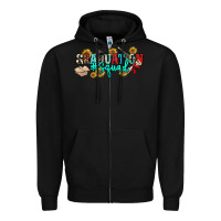 Black graduation squad Zipper Hoodie - NancyCooperArtShop