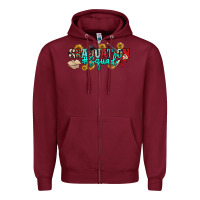 Burgundy graduation squad Zipper Hoodie - NancyCooperArtShop