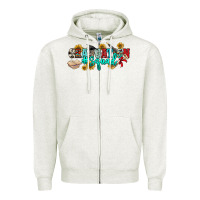 Oatmeal Heather graduation squad Zipper Hoodie - NancyCooperArtShop