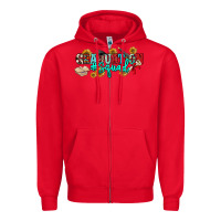 Red graduation squad Zipper Hoodie - NancyCooperArtShop