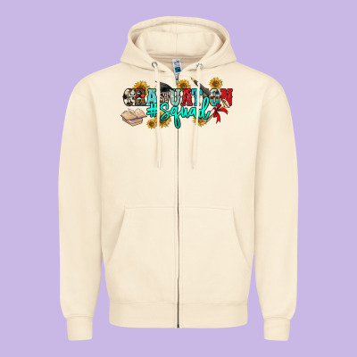Graduation Squad Zipper Hoodie Designed By Nancycooperartshop