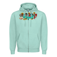 Seafoam graduation squad Zipper Hoodie - NancyCooperArtShop