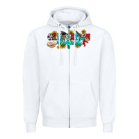 White graduation squad Zipper Hoodie - NancyCooperArtShop