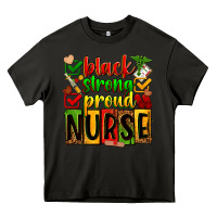Asphalt black strong proud nurse Heavy Core Tee - Zillion Design Studio