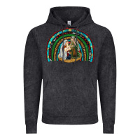Vintage Black holy family rainbow Vintage Hoodie - RanaPortraitStore