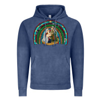 Vintage Denim holy family rainbow Vintage Hoodie - RanaPortraitStore
