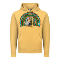 Vintage Mustard holy family rainbow Vintage Hoodie - RanaPortraitStore