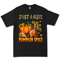 Black just a girl who loves pumpkin spice Premium Tee - Zillion Design Studio