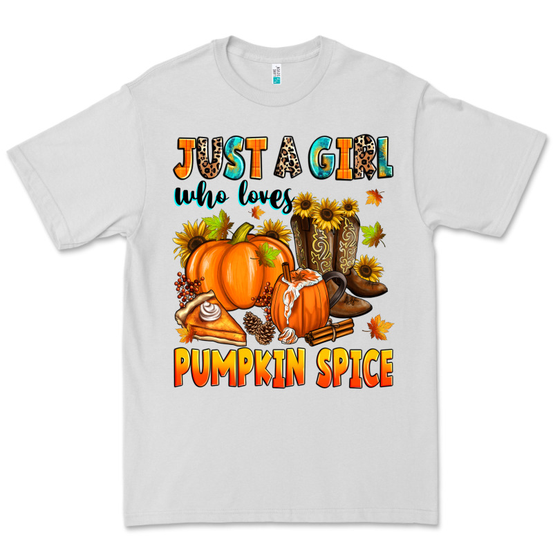Just A Girl Who Loves Pumpkin Spice Premium Tee by Zillion Design Studio | Teevron