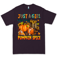 Plum just a girl who loves pumpkin spice Premium Tee - Zillion Design Studio