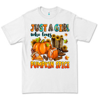White just a girl who loves pumpkin spice Premium Tee - Zillion Design Studio