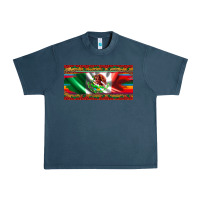 Midnight Navy mexico flag serape roses leopard and glitter licanse plate Urban Heavy Tee - Artiststas
