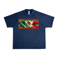 Navy mexico flag serape roses leopard and glitter licanse plate Urban Heavy Tee - Artiststas
