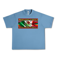 Pebble Blue mexico flag serape roses leopard and glitter licanse plate Urban Heavy Tee - Artiststas