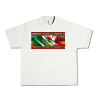 Pistachio mexico flag serape roses leopard and glitter licanse plate Urban Heavy Tee - Artiststas