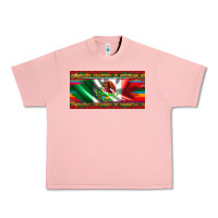 Salmon mexico flag serape roses leopard and glitter licanse plate Urban Heavy Tee - Artiststas