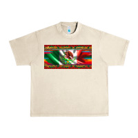 Sandshell mexico flag serape roses leopard and glitter licanse plate Urban Heavy Tee - Artiststas