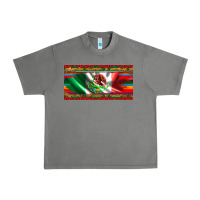 Mexico Flag Serape Roses Leopard And Glitter Licanse Plate Urban Heavy Tee | Teevron