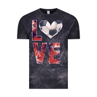 Cloud Black soccer love Vintage Tee - JahusDesignShop