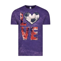 Cloud Purple soccer love Vintage Tee - JahusDesignShop