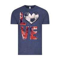 Vintage Denim soccer love Vintage Tee - JahusDesignShop