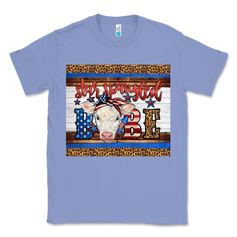 Western Star Spangled Baby Cow Classic Tee by LillyAllenDesigns | Teevron