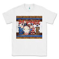 White Western Star Spangled Baby Cow Classic Tee - LillyAllenDesigns