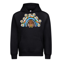 Black Easter Bunny with carrot rainbow Easter Day Urban Hoodie - HowdyJamesFarm