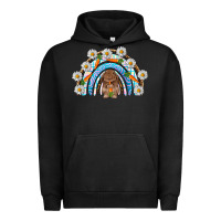 Pigment Black Easter Bunny with carrot rainbow Easter Day Urban Hoodie - HowdyJamesFarm