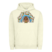 Pigment Pistachio Easter Bunny with carrot rainbow Easter Day Urban Hoodie - HowdyJamesFarm